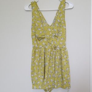 Cute Bunny printed Yellow Romper